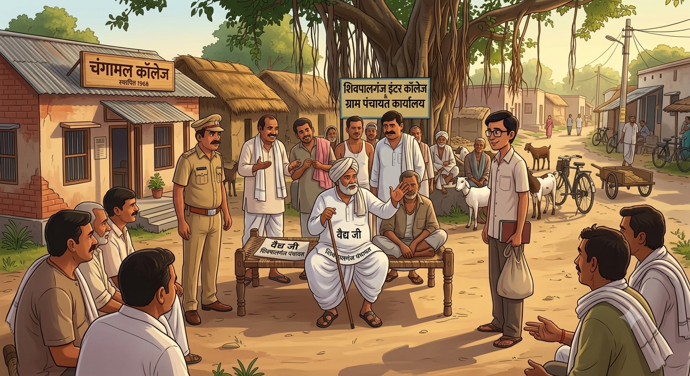 राग दरबारी उपन्यास समाज में व्याप्त भ्रष्टाचार को  अनावरित करता है, यह बताइए।