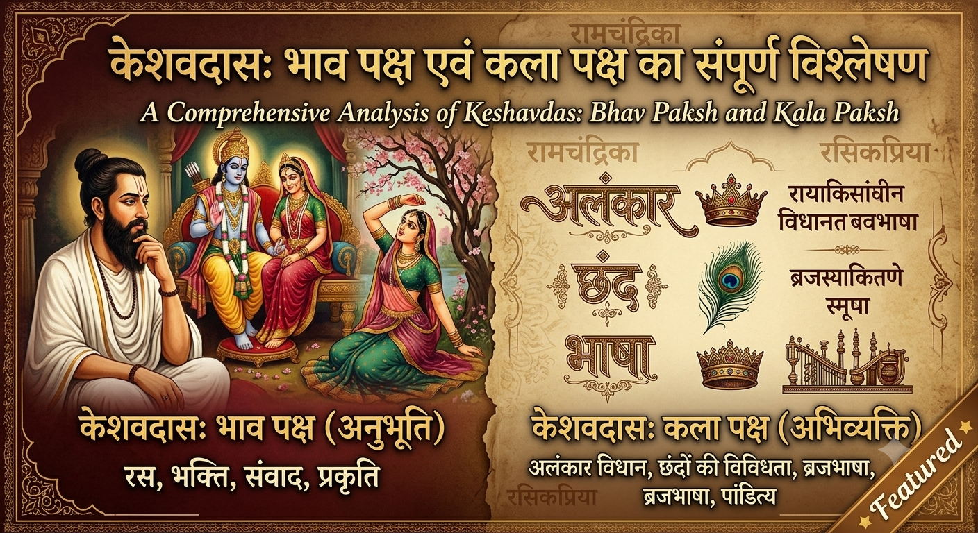 केशवदास के कला-पक्ष और भाव-पक्ष पर प्रकाश डालिए।